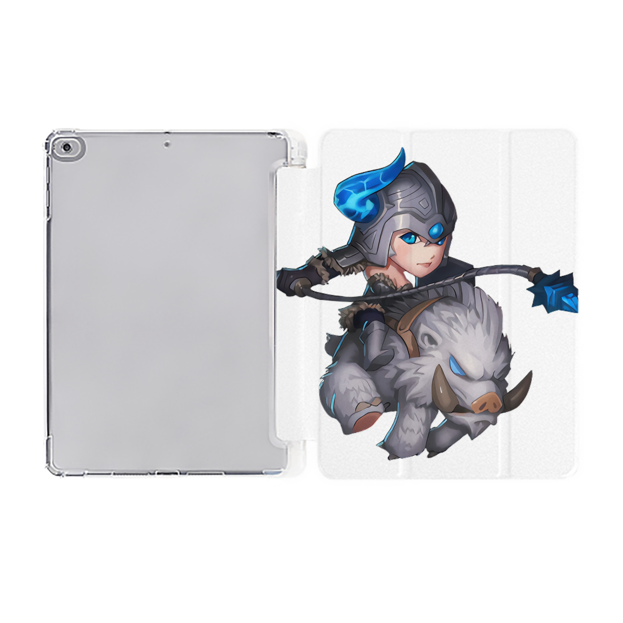 （画像用） リーグ・オブ・レジェンド League of Legends LOL IPad ケース ペン収納付き 三つ折りスタンド PUレザー×シリコン 対応機種9.5/10.5/10.9インチ